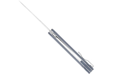 Image of CobraTec Knives Monarch Folding Knife, 3.5in, Drop Point Satin D2 Blade, Grey G-10 Handle, CTMONGRY