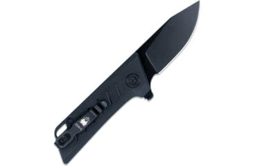 Image of Cobratec Knives Small Riptide Folding Knife, 2in, D2 Steel Blade, Drop Point Blade, Black Finish, Black Handle, SCTRTDD2BLK