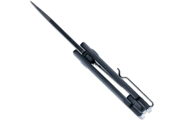 Image of Cobratec Knives Small Riptide Folding Knife, 2in, D2 Steel Blade, Drop Point Blade, Black Finish, Black Handle, SCTRTDD2BLK