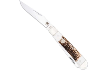 Image of Cobratec Knives Cobratec Trapper Two Blade G-10 Stag/ss Slip Joint