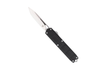 Image of CobraTec Knives Large Enforcer OTF Automatic Folding Knife, 3.25in, M390 Steel, Drop Non-Serrated, Black Handle, CTEBLKM390DNS