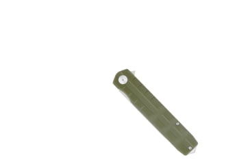 Image of CobraTec Knives Large Kuzio Automatic Folding Knife, 3.75in, D2 Lightly Stonewashed, Drop Serrated Blade, Od Green Handle, CTKUZIOODGDS