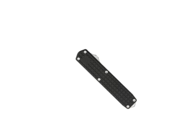Image of CobraTec Knives Large Warrior OTF Knife, 3.25in, M390 Drop Non-Serrated Blade, Black, CTWBLKM390DNS