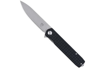 Image of CobraTec Knives Medium Cayden Folding Knives, 3.25in, D2, Stonewashed Plain Drop Point Blade, Black G10 Handle, MCTCAYDENBLKDNS