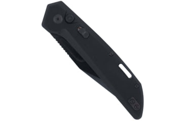 Image of CobraTec Knives Naja Automatic Folding Knife, 3.5 in, Black Powder Coated D2 Steel, Plain Drop Point Blade, G-10 Scales, Black Handle, CTNAJBLK