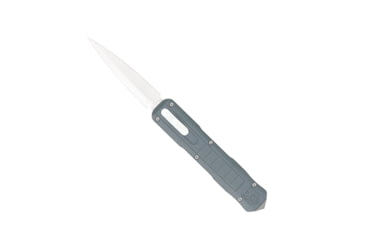 Image of CobraTec Knives Raptor OTF Knife, 3.13in, D2 Steel, Dagger Non-Serrated, Grey, CTRPTGYDAGNS