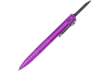 Image of CobraTec Knives CNC Gen II OTF Pen Knife, 1.75in, D2 Stonewash Blade, Purple Handle, CNCOTFPPURGEN2