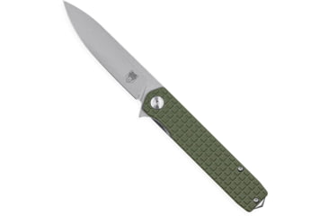 Image of CobraTec Knives Medium Cayden Assisted Opening Folding Knife, 3.25 in, D2 Steel, Drop Point Blade, G-10, OD Green Handle, MCTCYDENODGDNS