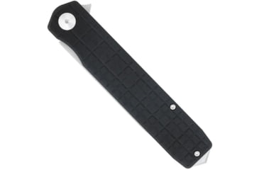 Image of CobraTec Knives Medium Cayden Assisted Opening Folding Knife, 3.25 in, D2 Steel, Drop Point Serrated Blade, G-10, Black Handle, MCTCAYDENBLKDS