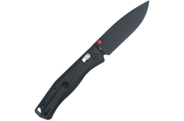 Image of CobraTec Knives Regent Automatic Folding Knife, 3.25 in, D2 Steel, Drop Point, Aluminum, Black Handle, CTRGTBLK