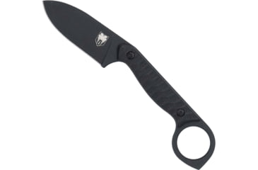 Image of CobraTec Wolfteeth EDC Folding Knife, 2.75 in, 14C28N Sandvik steel, Tanto Blade, G10, Black Handle, CTWLTBLK