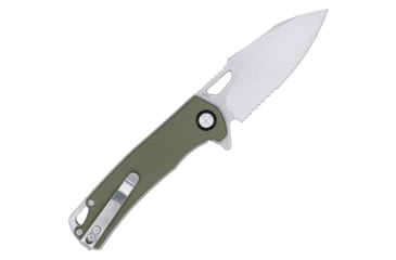 Image of CobraTec Wolverine Liner Lock Drop Serrated Folding Knife, OD Green, 1410187