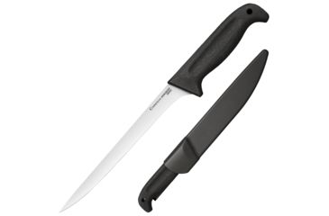 Image of Cold Steel Commercial Series 8in Filet Knife with Sheath, Black/Silver, 13 1/4in, CS-20VF8SZ