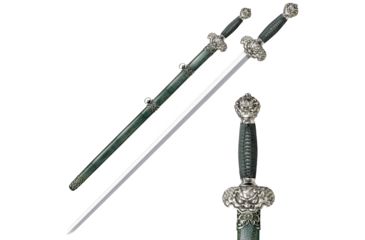 Image of Cold Steel Jade Lion Gim, Cord Wrapped Handle, Plain Edge, CS-88RLG