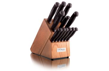 Image of Cold Steel Kitchen Classic Wood Block Only, Holds 12 Knives, CS-59KBL
