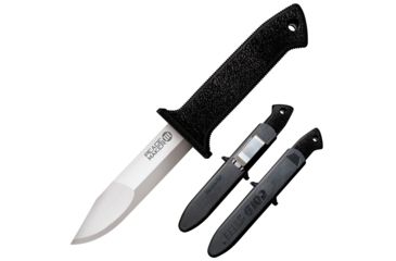 Image of Cold Steel Peace Maker III 4in Fixed Blade Knife, German 4116 Stainless Cryo Quenched Blade, Clip Point, Black Polyproylene Handle, Plain w/ Sheath, CS-20PBS