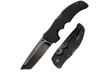 Image of Cold Steel Recon 1 Folding Knife, 4in Tanto Plain Carpenters S35VN Alloy w/ DLC Coating, Black G10 Handle, CS-27TLCT