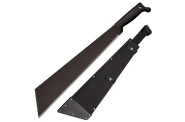 Image of Cold Steel Slant Tip Machete, w/o Sheath, 1055 Carbon Steel with Black Baked-On Anti Rust Matte Finish, Black, 18 in, CS-97ST18