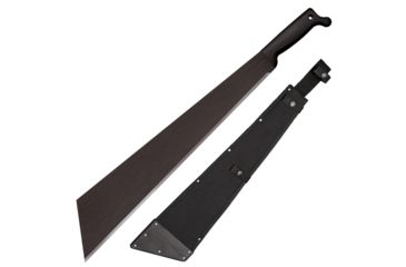 Image of Cold Steel Slant Tip Machete, w/o Sheath, 1055 Carbon Steel with Black Baked-On Anti Rust Matte Finish, Black, 21 in, CS-97ST21