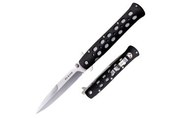 Image of Cold Steel Ti-Lite 4in Zy-Ex Handle Knife, Black/Silver, 8 3/4in, CS-26SPZ