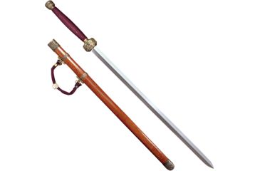 Image of Cold Steel Two Handed Gim Sword, 35in, 1060 Carbon Steel Blade, Rosewood Handle, CS-88THG