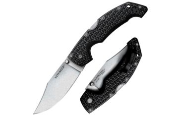 Image of Cold Steel Voyager Large Folding Knife, Clip Point 4in Blade Length, Plain Edge, CS-29AC