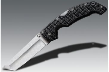 Image of Cold Steel Voyager Large Tanto Point Knife, Black Zytel, Plain Edge 29TLT