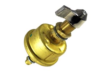Image of Cole Hersee Single Pole Brass Marine Battery Switch - 175 Amp - Continuous 800 Amp Intermittent 69453