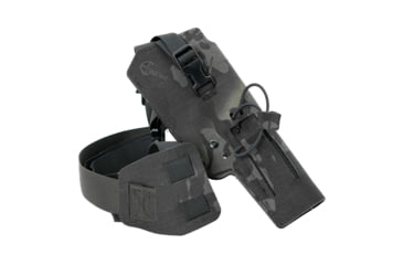 Image of Cole-Tac Varmint Wrangler WML Chest Holster Right Hand, MultiCam Black, VW115