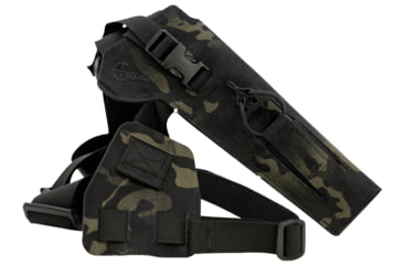 Image of Cole-Tac Varmint Wrangler Chest Holster Left Hand, MultiCam Black, VW205
