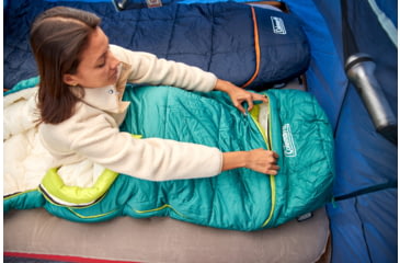 Image of Coleman Big Bay Contoured Sleeping Bag, 40F, Big/Tall, Green, CM1010410015-4