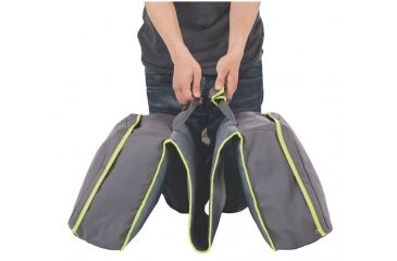 Image of Coleman Carry-All Mat, Storage Bag Camping Gear, Two Zippered Compartments, Gray / Green 2000018199