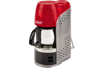 Image of Coleman Coffeemaker Portable Propane, Red/Stainless Steel Carafe 187800