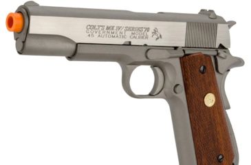 Image of Colt Licensed 1911 MKIV Series 70 Full Metal CO2 Blowback Pistol, Classic, Stainless, Small, 180529