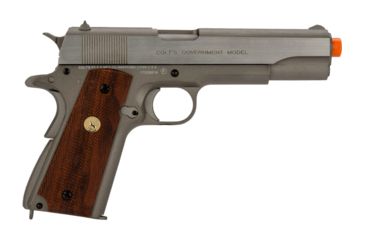 Image of Colt Licensed 1911 MKIV Series 70 Full Metal CO2 Blowback Pistol, Classic, Stainless, Small, 180529
