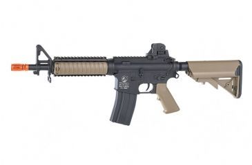 Image of Colt M4 CQB-R AEG, Metal Gears/Gearbox, ABS Body, Incl Batt &amp;Chrg, Black/Tan 180834