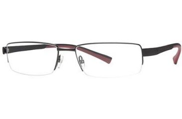 Image of Columbia Big Horn Eyeglass Frames - Frame Semi Matte Black/Black-Red CBBIGHORN01