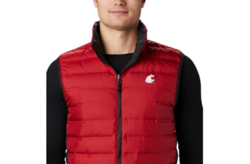 Image of Columbia CLG Lake 22 Reversible Vest, WAZ - Red Velvet, Black, 2XL - Mens, 1809301687-XXL