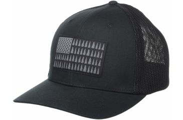 Image of Columbia Mesh Tree Flag Ball Cap - Unisex, Black, Small/Medium, 1837101010-S/M