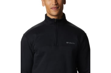 Image of Columbia Hart Mountain II Half Zip Sweatshirt - Mens, Black, S, 1411621-010-S
