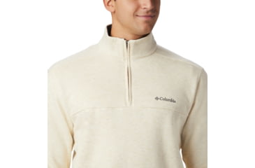 Image of Columbia Hart Mountain II Half Zip Sweatshirt - Mens, Oatmeal Heather, XL, 1411621-242-XL
