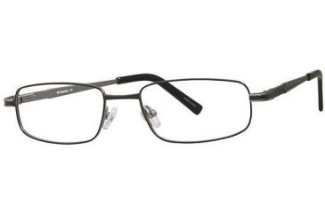 Image of Columbia Hinton Single Vision Prescription Eyeglasses - Frame Black/Gunmetal, Size 50/17mm CBHINTON01