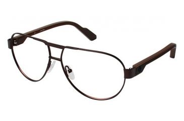 Image of Columbia MOUNT JACKSON Single Vision Prescription Eyeglasses - Frame BROWN/BLACK, Size 57/12mm CBMTJACKSON02