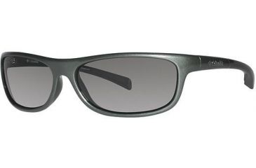 Image of Columbia Panorama Sunglasses - Frame New Metallis Tank/Metallic Black, Lens Color Grey, Size 58/14mm CBPANORAMAPZ639