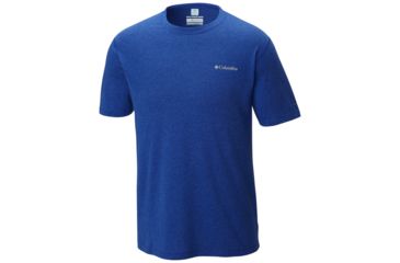Image of Columbia Silver Ridge Zero Short Sleeve Shirt - Mens, Azul Heather, M, 1654361437M