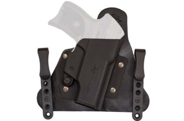Image of Comp-Tac Cavalry IWB Hybrid Holster, Glock - 42, Left Hand, Standard Clip, Black, C550GL066LBSN