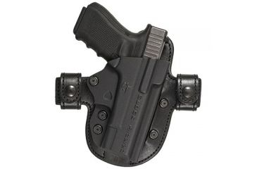 Image of Comp-Tac Gladiator Outside The Waistband Concealed Carry Hybrid Holster, Browning Hi-Power 9mm, Right Hand, Black 739189106554