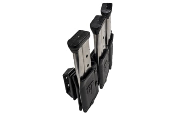 Image of Comp-Tac Tri-Mag Pouch, Slick, Size 11 - Sig Sauer P365, P226 9/40, Springfield XD 9/40, Walther PPQ 9/40, Left Side Carry/Right Hand Shooter, Black, Mag Size 11, C62511SL0LBKN