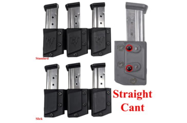 Image of Comp-Tac Tri-Mag Pouch, Slick, Size 11 - Sig Sauer P365, P226 9/40, Springfield XD 9/40, Walther PPQ 9/40, Left Side Carry/Right Hand Shooter, Black, Mag Size 11, C62511SL0LBKN