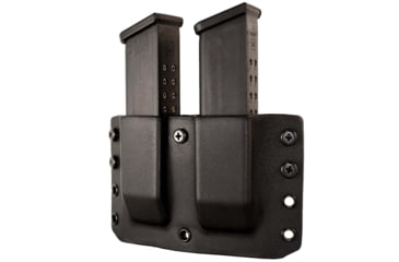 Image of Comp-Tac Twin Warrior Mag Pouch OWB Kydex, Size 4 - Glock 9/40 Double Stack, .45 GAP, Black, C70904000NBKN